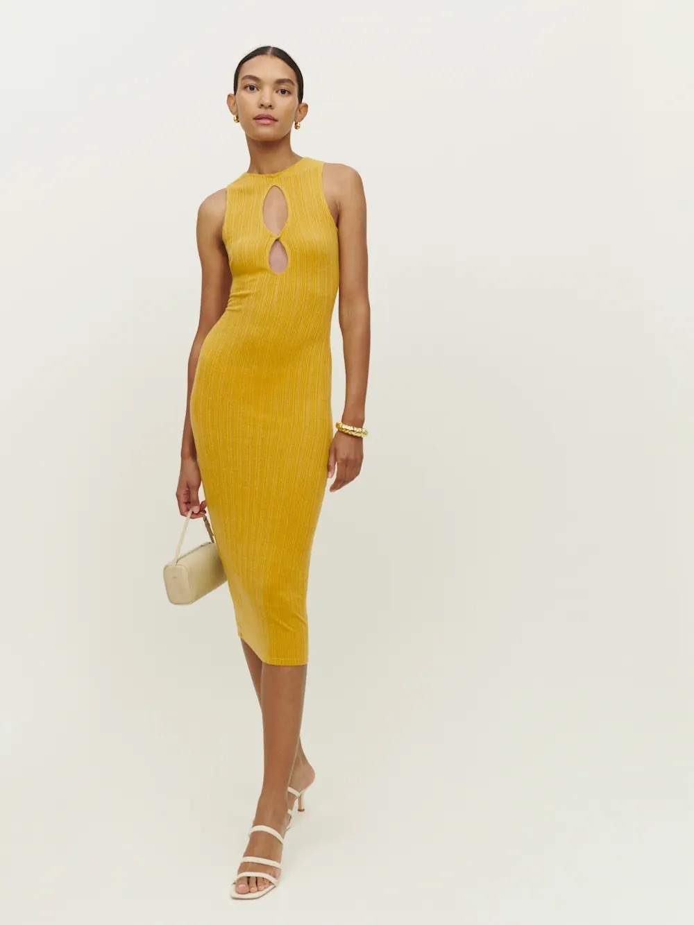 ✨ REFORMATION TOWNES KNIT DRESS — SUN RAYE ✨ - Picture 4 of 7